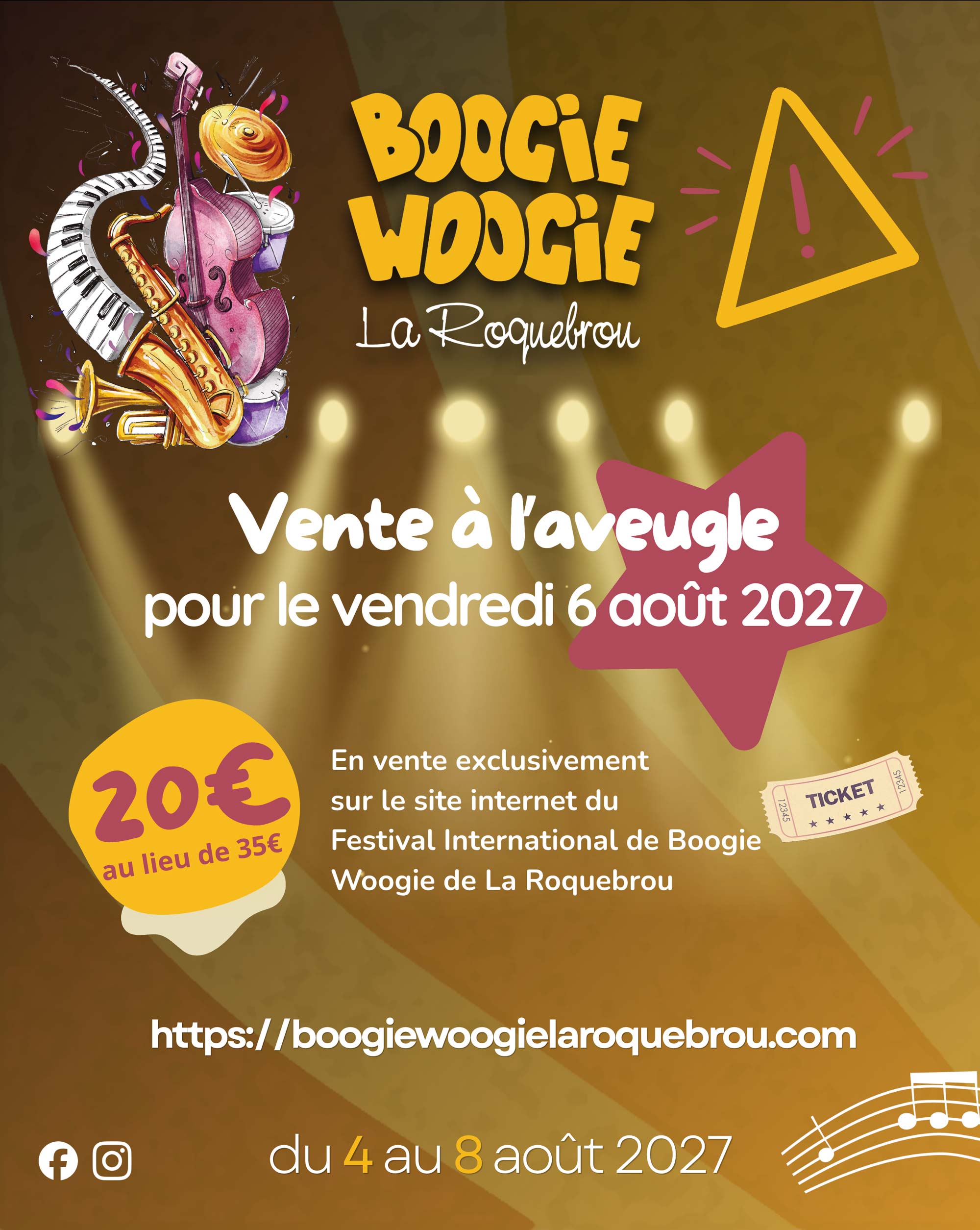 Vente à l'aveugle - Festival International de Boogie-Woogie de La Roquebrou