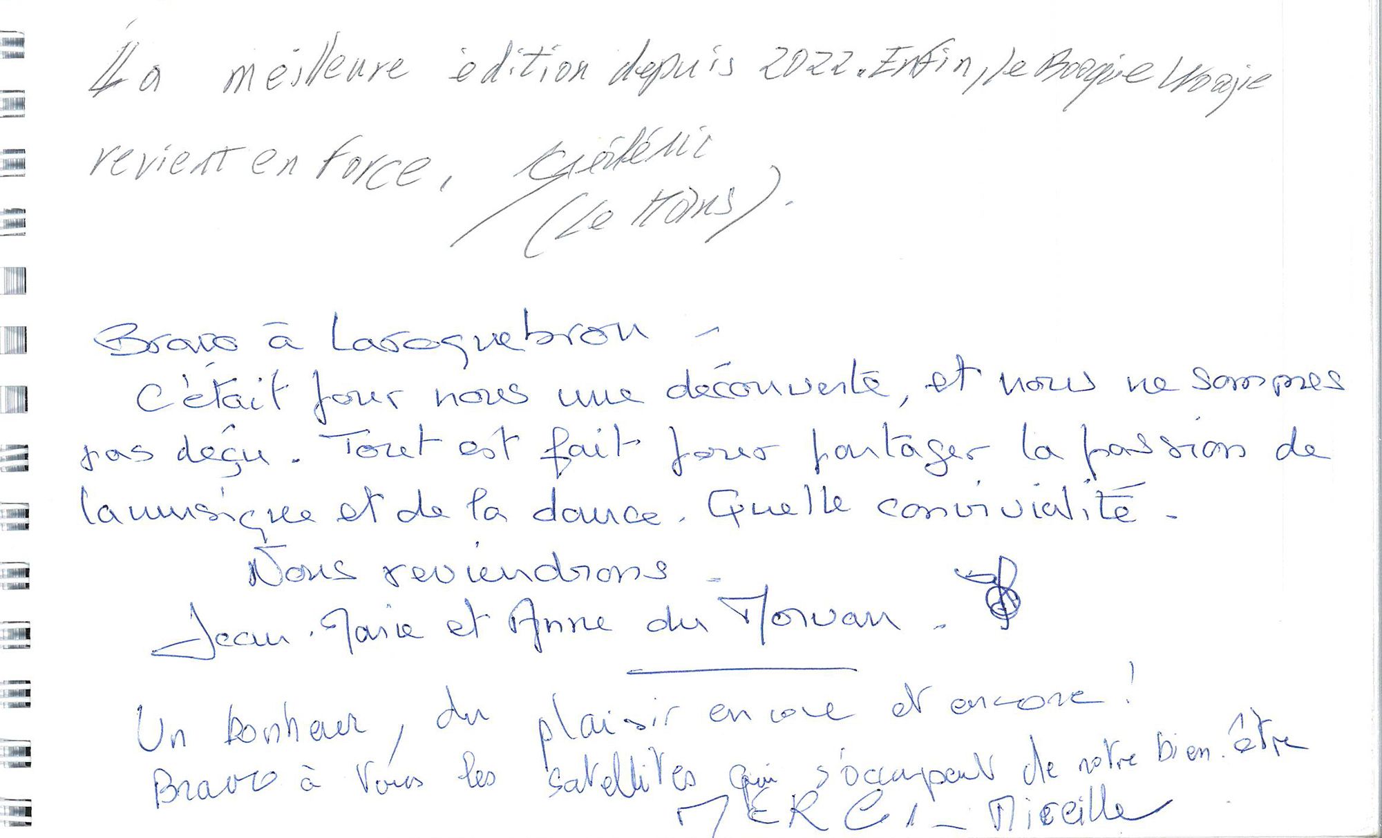 Festival du Boogie-Woogie à Laroquebrou - Livre D'or 2025