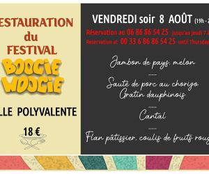 Menu du Vendredi 8 Août 2025